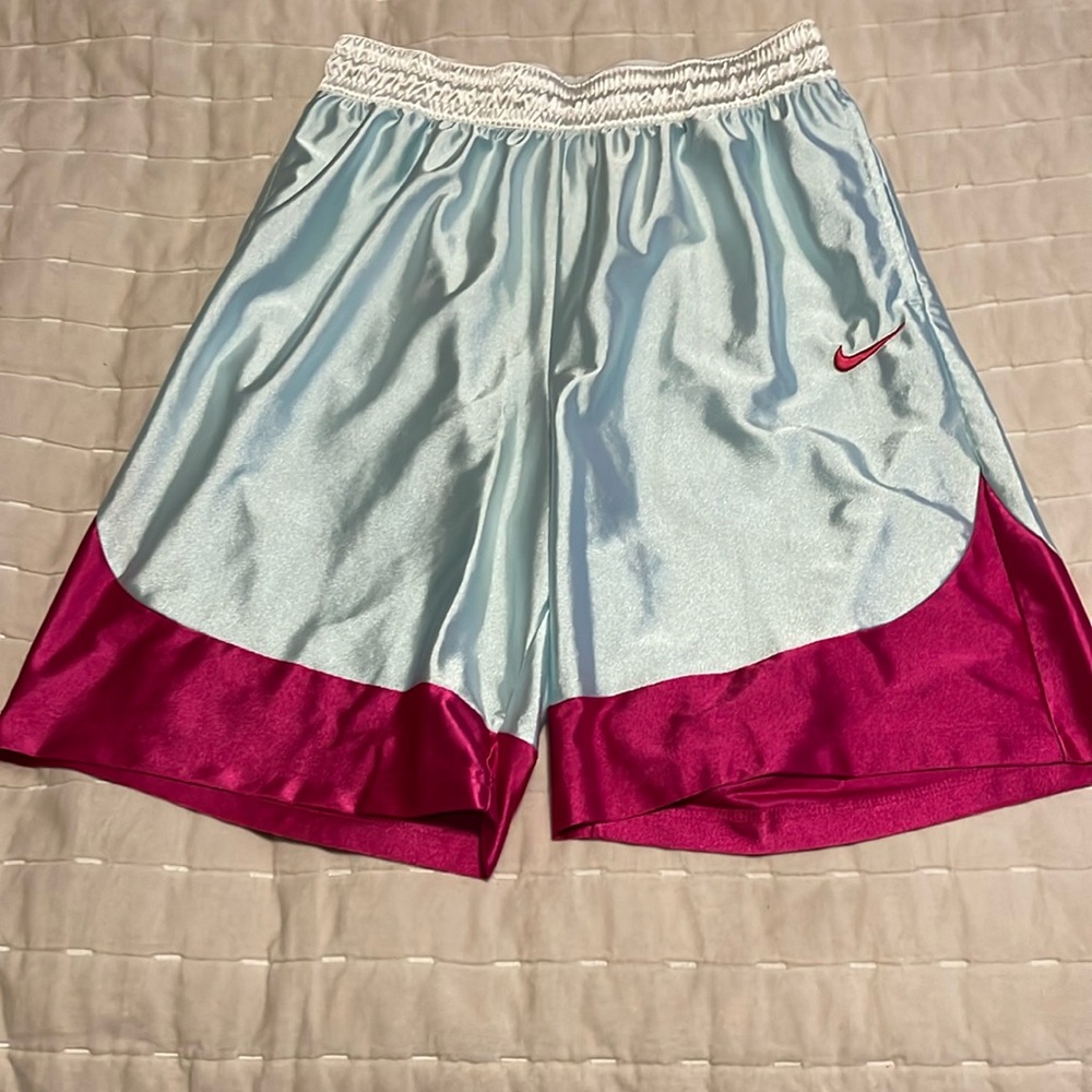 Nike Dri-Fit basketball shorts.